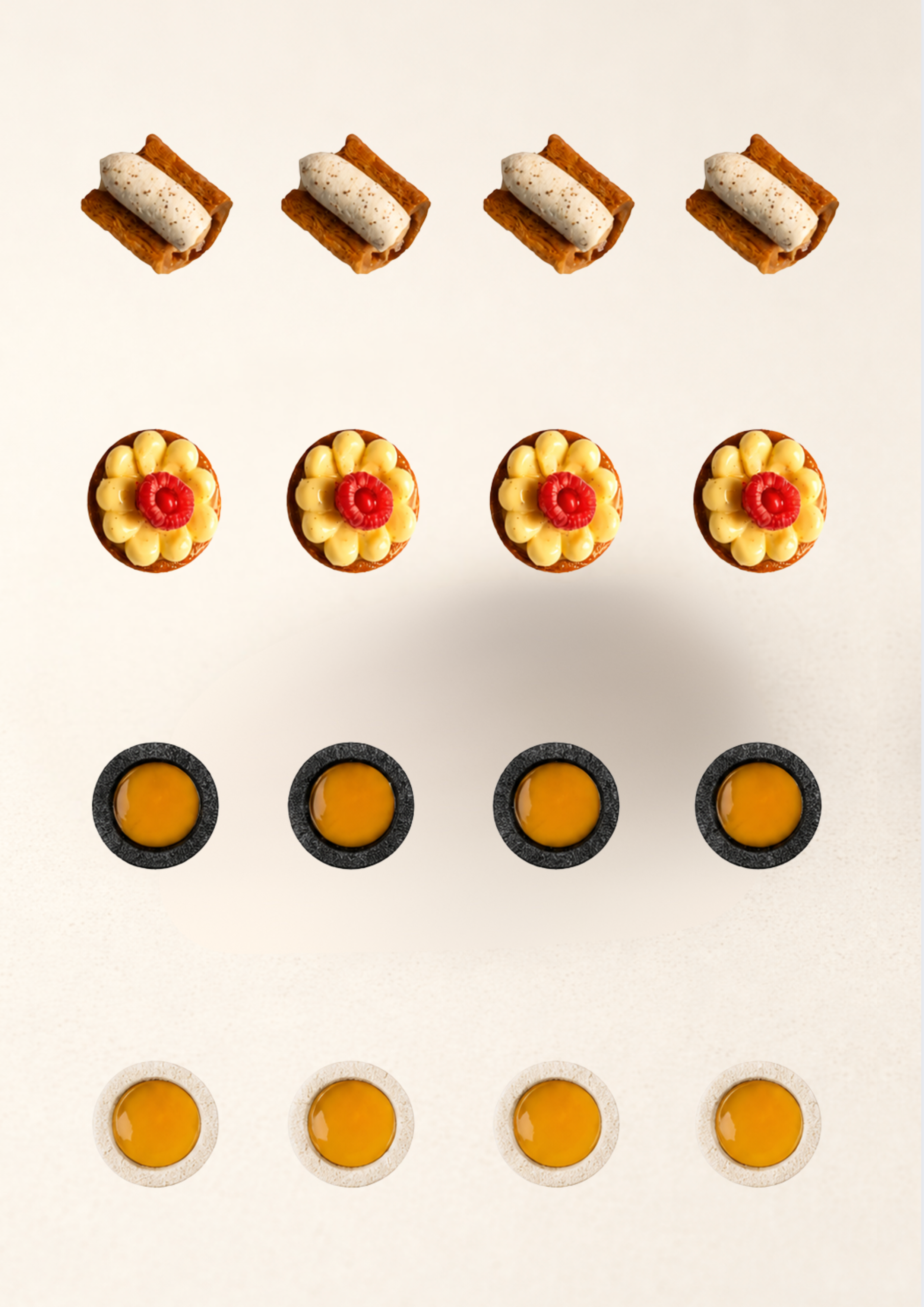Assortiment de 16 mini pâtisseries