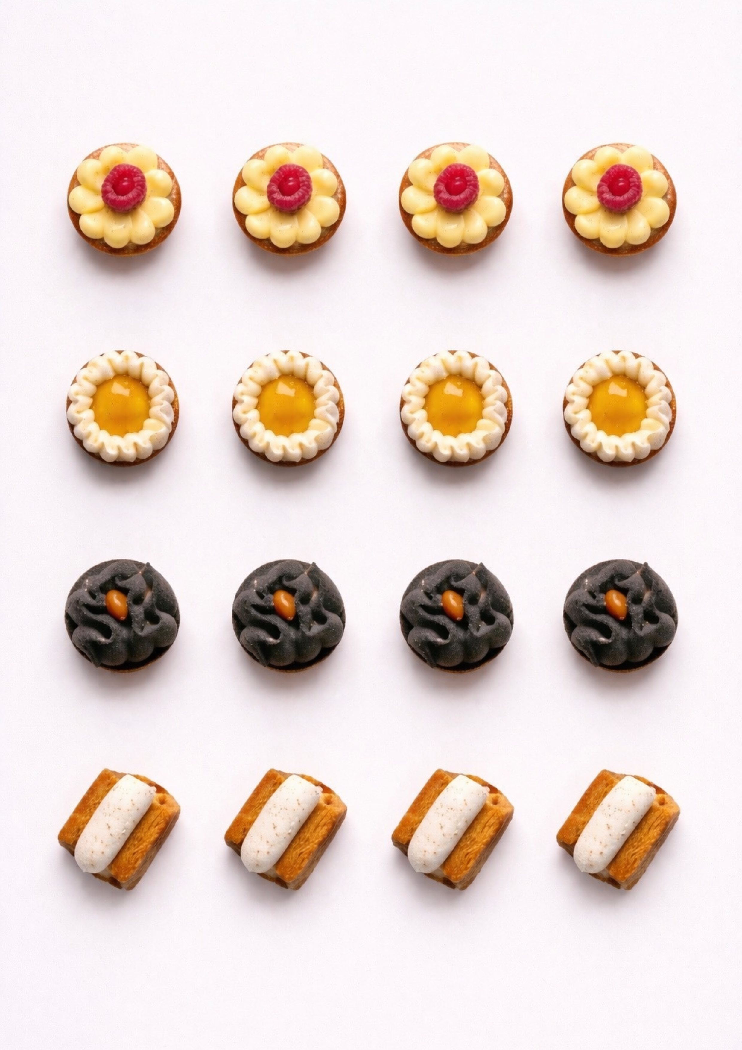 Assortiment de 16 mini pâtisseries